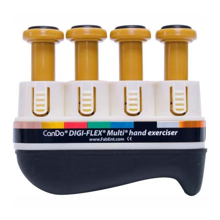 Fabrication Enterprises Digi-Flex Multi Hand Exerciser, Basic Starter Pack, Gold, XXX-Heavy 674878